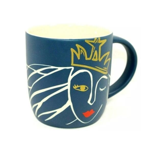 Starbucks 2016 Spring Winking Siren‎ Mermaid Etched Ceramic Coffee Mug 14 oz - Picture 3 of 6